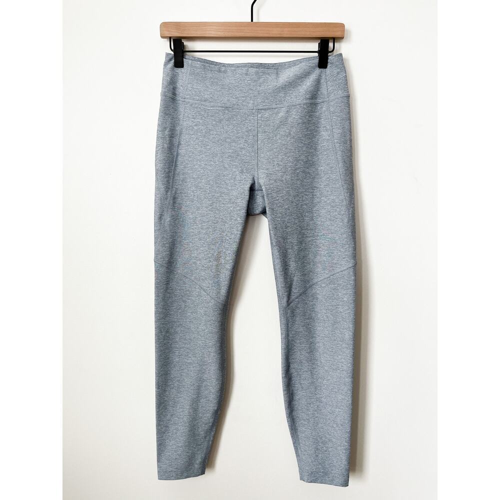 Outdoor Voices Medium Heathered Blue Leggings Athleisure Running Coolmax